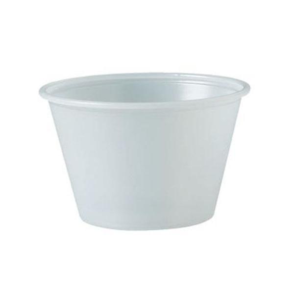 Solo 4 oz Translucent Soufflé Portion cup, PK50 P400